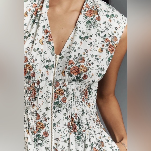 Anthropologie The Tommie Zip-Front Midi Dress size XL EUC - Picture 4 of 5